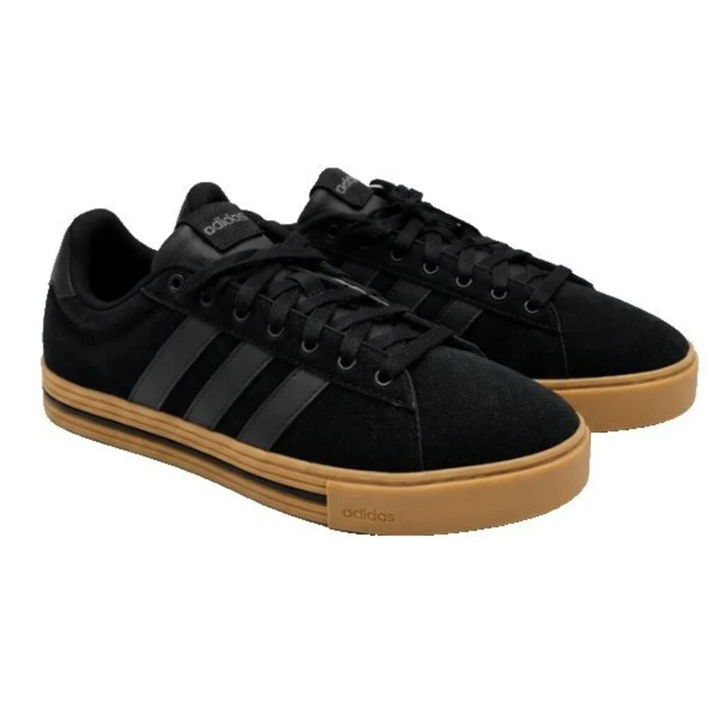 ADIDAS DAILY 4.0 JH6930 MEN'S 7.5 WOMEN'S 8.5 CORE BLACK GUM SKATE SHOES NIB
